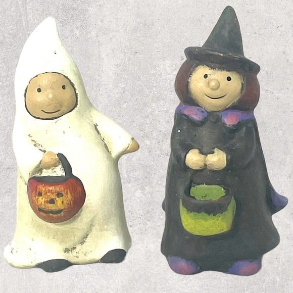 Midwest-CBK NEW Halloween Trick Or Treat Decorations 4 Pack Set Holiday Decor 3” - Picture 2 of 10